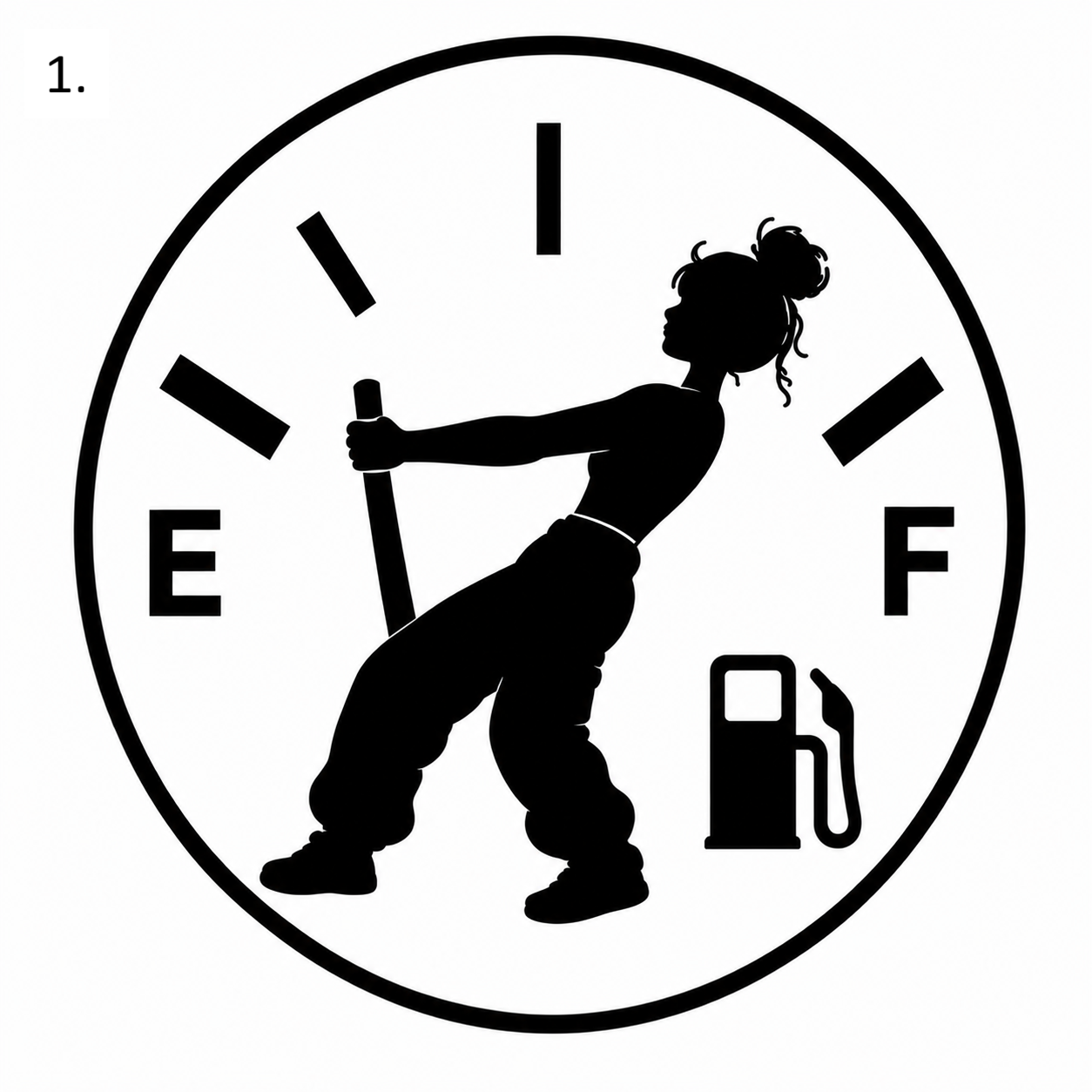 Fuel Gage Girl (Options)