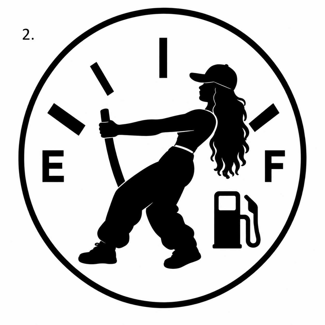 Fuel Gage Girl (Options)
